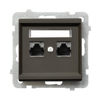 OSPEL SONATA GPK-2R/K/m/40 Gniazdo komputerowe podwójne, kat. 5e MMC