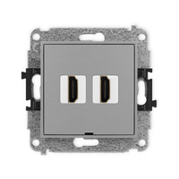 KARLIK MINI 27MHDMIBO-4  Gniazdo podwójne HDMI 2.0