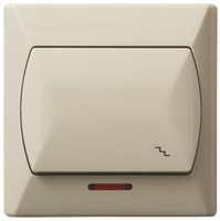 OSPEL AKCENT ŁP-3AS/01 Łącznik schodowy z podświetleniem beż