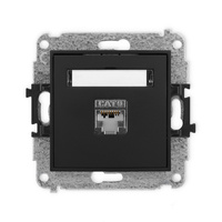 KARLIK ICON 12IGK-1e  Gniazdo komputerowe pojedyńcze  1xRJ45