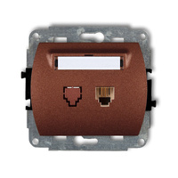 KARLIK TREND 9GT-1  Gniazdo telefoniczne pojedyńcze  1xRJ11