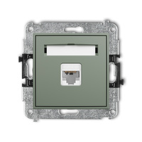 KARLIK ICON 61IGK-3 Mechanizm gniazda komputerowego pojedynczego 1xRJ45, kat. 6, 8-stykowy