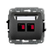 KARLIK TREND 11GG-2 Gniazdo głośnikowe podwójne