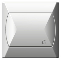 OSPEL AKCENT ŁP-5A/00 Łącznik zwierny "światło" biały