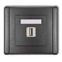 KARLIK FLEXI 11FGUSB-1  Gniazdo pojedyncze USB A-A 2.0