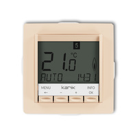 KARLIK DECO 1DRT-3.1 Mechanizm uniwersalnego elektronicznego tygodniowego regulatora temperatury (podświetlenie białe)