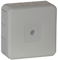 Puszka n/t PRO, IP55, 400V, 12 przepustów gumowych, 85x85x37mm, szara, 60 szt.