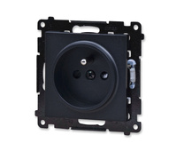 Kontakt Simon 55 tgz1cz.01/149 gniazdo pojedyncze z uziemieniem z przesłonami torów