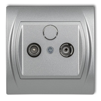 KARLIK LOGO 7LG2K  Gniazdo abonenckie RTV końcowe 2dB