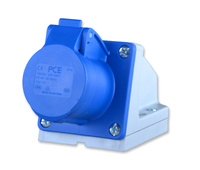 Pce 113-6k gniazdo stałe 16a 230v 3p kempingowe ip 44 2p+z