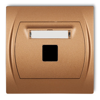 KARLIK LOGO 8LGM-1P  Gniazdo multimedialne pojedyncze bez modułu (standard Keystone)