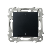 OSPEL SZAFIR ŁP-11ZS/m/33 Łącznik dwubiegunowy z podświetleniem