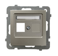 Ospel as GPK-1G/p/45 Obudowa gniazda pojedynczego typu Keystone prosta