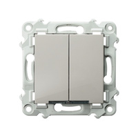 OSPEL SZAFIR ŁP-9ZS/m/83 Łącznik schodowy + jednobiegunowy podświetlany