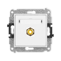 KARLIK MINI MGRCA-1  Gniazdo pojedyńcze  RCA (typu cinch - żółty