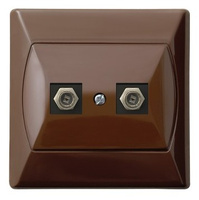 Ospel akcent gpa-2af/24 Gniazdo antenowe typu F podwójne