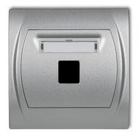 KARLIK LOGO 7LGM-1P  Gniazdo multimedialne pojedyncze bez modułu (standard Keystone)