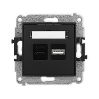 KARLIK MINI 12MCUSB-8  Ładowarka USB podwójna  USB C + USB A