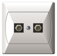 Ospel akcent gpa-2af/00 Gniazdo antenowe typu F podwójne