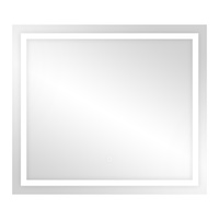 Lustro prostokątne poziome LED 80x70 cm (z wbudowanym włącznikiem, z marginesem, 4000K)