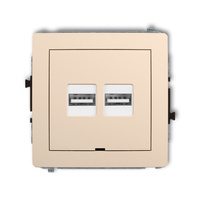 KARLIK DECO 1DCUSBBO-6 Ładowarka USB podwójna 2xUSB A