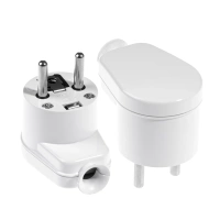 Plastrol Wtyczka kątowa rozbieralna Biała WT-16 W-10104