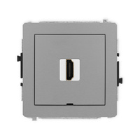 KARLIK DECO 27DHDMIBO-5 Mechanizm gniazda pojedynczego HDMI 2.1, 8K, bez pola opisowego