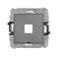 KARLIK ICON 27IGMBO-1P  Gniazdo multimedialne pojedynczego bez modułu