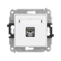 KARLIK MINI 25MGK-1e  Gniazdo komputerowe pojedyńcze  1xRJ45