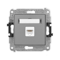 KARLIK ICON 27IGK-1  Gniazdo komputerowe pojedyńcze  1xRJ45