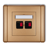 KARLIK FLEXI 8FGG-2 Gniazdo głośnikowe podwójne