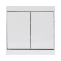 Łącznik p/t świecznikowy Luna, 10A, 250V, WP-2L, biały