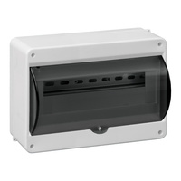 Obudowa modułowa natynkowa S-12, z szybką dymną, bez złączki, biała, IP40