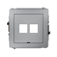 KARLIK DECO 7DGMBO-2P  Gniazdo multimedialne podwójnego bez modułu
