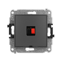 KARLIK ICON 28IGGBO-1  Gniazdo głośnikowe pojedyńcze