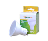 Spectrum żarówka led gu10 230v 6w smd neutralna mleczna