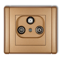 KARLIK FLEXI 8FGS  Gniazdo abonenckie RTV-SAT końcowe 1