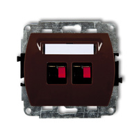 KARLIK TREND 4GG-2 Gniazdo głośnikowe podwójne