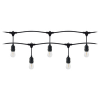 Zestaw girlanda oświetleniowa -1 sznur 5m (5 opraw) + 5 żarówek LED 1W E27, 3000K - ciepła + 1 żarówka gratis!