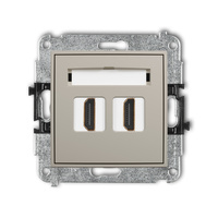 KARLIK ICON 60IHDMI-6 Mechanizm gniazda podwójnego HDMI 2.1, 8K