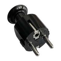 Wtyczka prosta Uni-Schuko 16A, 230V, czarna
