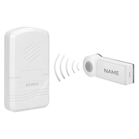 Dzwonek bezprzewodowy DISCO DC, bateryjny, learning system, 1 dźwięk, 80m