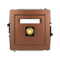 KARLIK DECO 9DGRCA-1  Gniazdo pojedyńcze  RCA (typu cinch - żółty