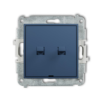 KARLIK ICON 64IWPUS-8 Mechanizm łącznika zwiernego żaluzjowego w stylu amerykańskim (dwa klawisze bez piktogramów)