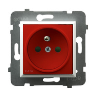 Ospel aria gp-1uzdp/m/00/22 Gniazdo pojedyncze z uziemieniem DATA z przesłonami torów prądowych