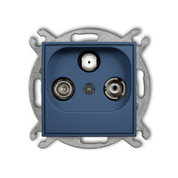 KARLIK MINI 64MGM Mechanizm gniazda abonenckiego RTV-SAT końcowego multimedialnego (Internet)