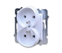 Ospel aria gp-2urz/m/00 gniazdo pojedyncze z uziemieniem