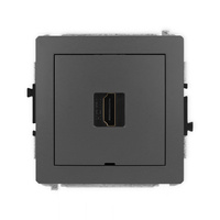 KARLIK DECO 28DHDMIBO-5 Mechanizm gniazda pojedynczego HDMI 2.1, 8K, bez pola opisowego