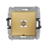 KARLIK MINI 29MGFBO-1.1  Gniazdo antenowe pojedyńcze  typu F (SAT) pozłacany