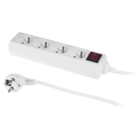Plastrol Przedłużacz z czterokrotnym gniazdem ECO 4X2p+Z 10A 3m W-97493